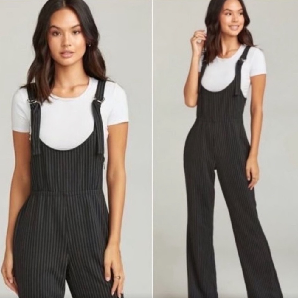 Show Me Your MuMu Black Striped Jumpsuit